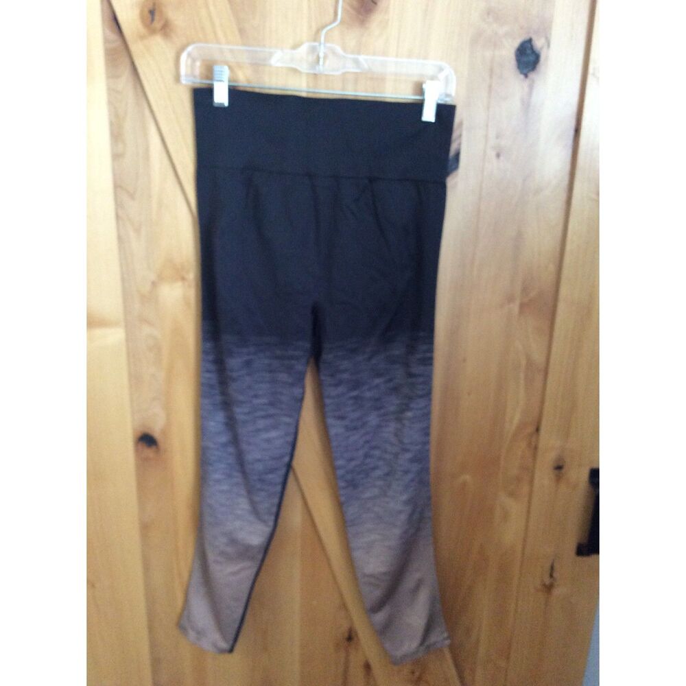 Victoria's Secret Black Copper Brown Ombre Leggings large L Ultimate